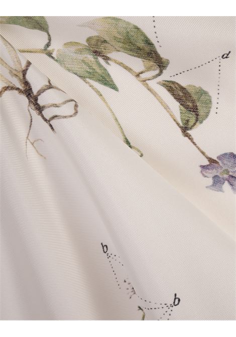 Camicia Pigiama In Seta Stampata ERDEM | VC25-T28-WBFSTBOTANICAL GARDEN WHITE